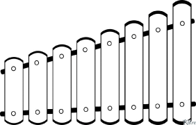 xylophone Maimprinta Nga Mga Panid Sa Kolor